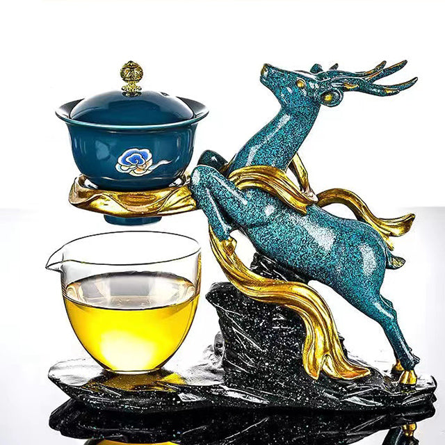 Deer Glass Kettle Tea Pot set