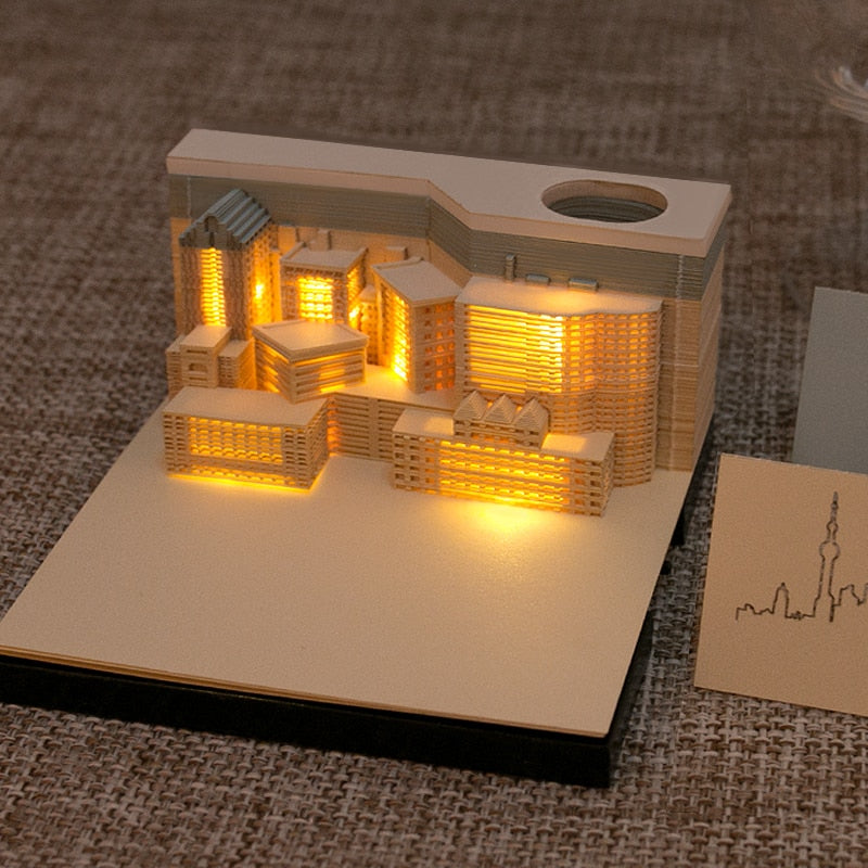 3D Memo Pads Paper Art