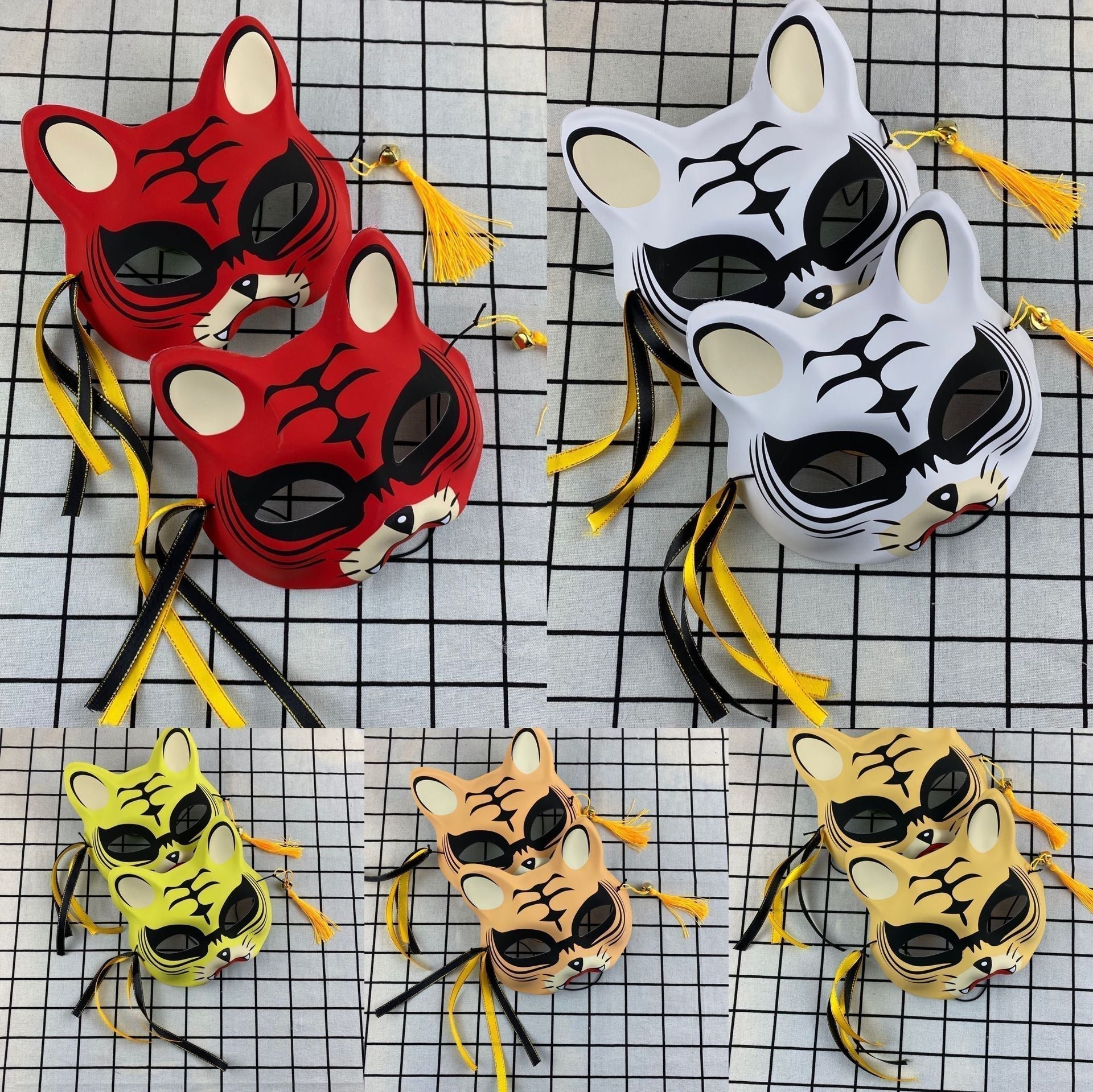 Japanese Halloween Cat Fox Mask