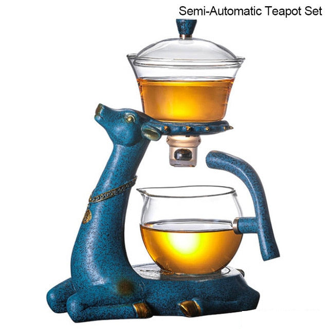 Deer Glass Kettle Tea Pot set