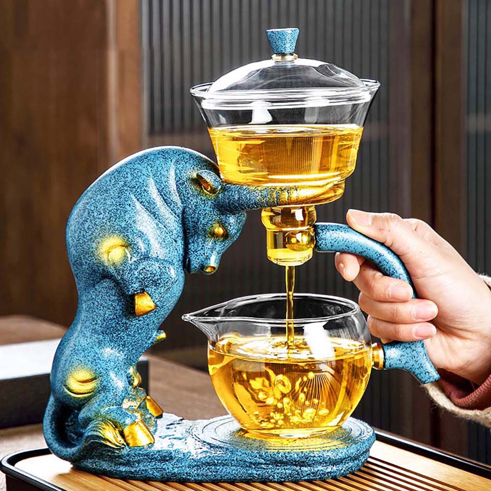 Deer Glass Kettle Tea Pot set