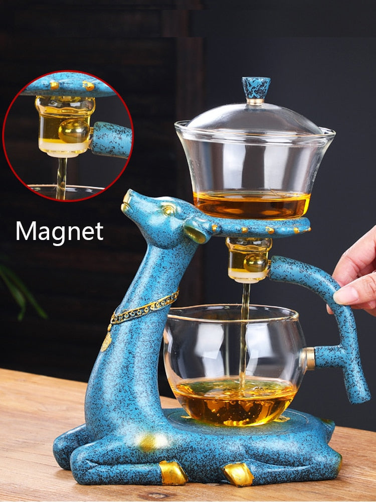 Deer Glass Kettle Tea Pot set