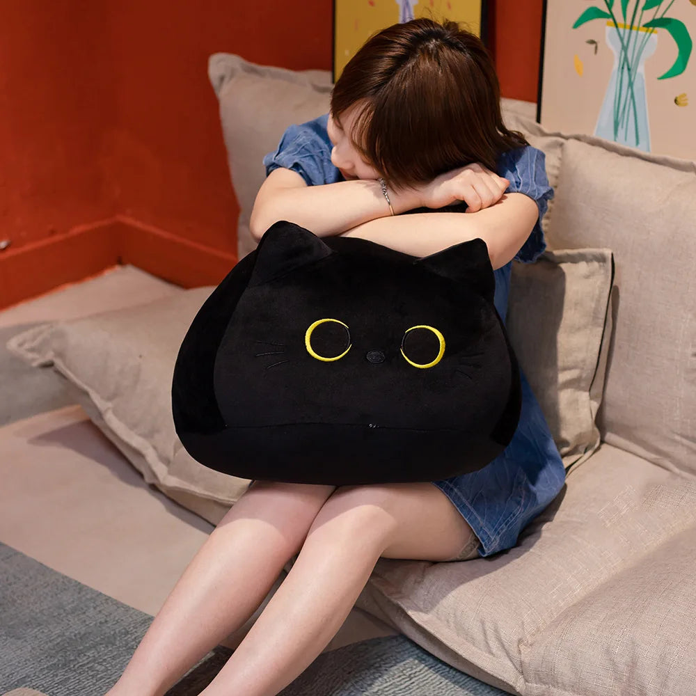 Black Cat Shaped Soft Plush Pillows