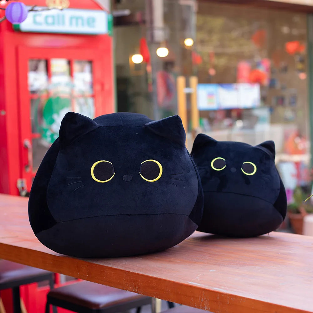 Black Cat Shaped Soft Plush Pillows