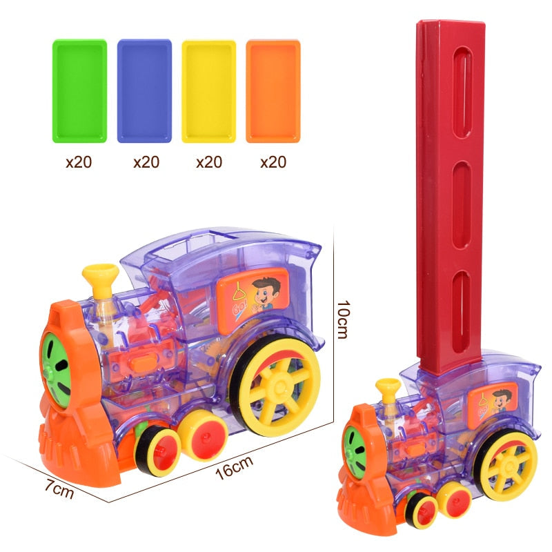 Automatic Laying Domino Brick Train Car