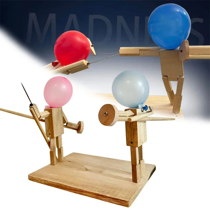 Balloon Bamboo Man Battle Wooden Bots Battle Game