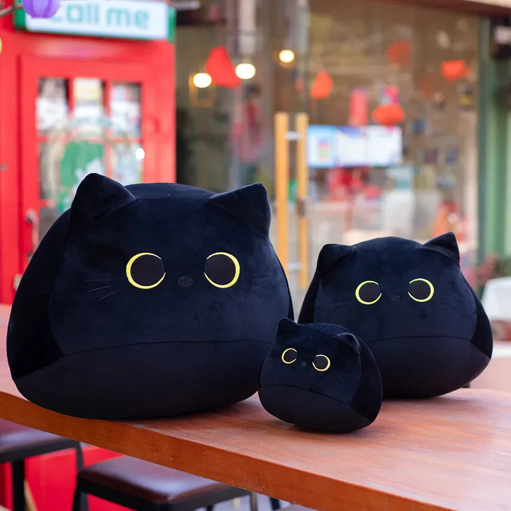 Black Cat Shaped Soft Plush Pillows