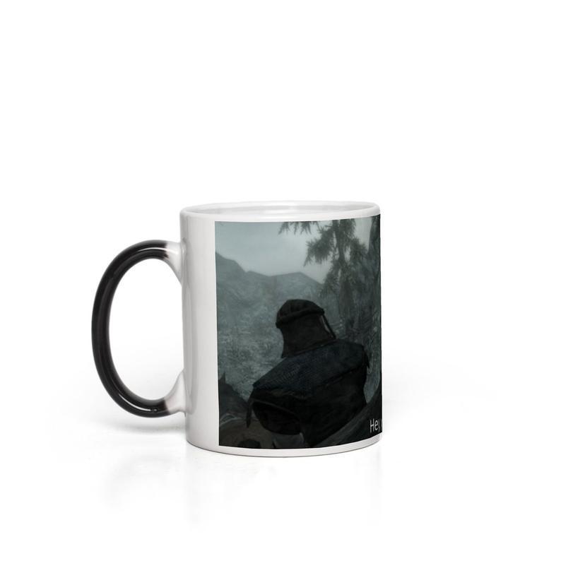 SKYRIM HEY YOU'RE FINALLY AWAKE MUG