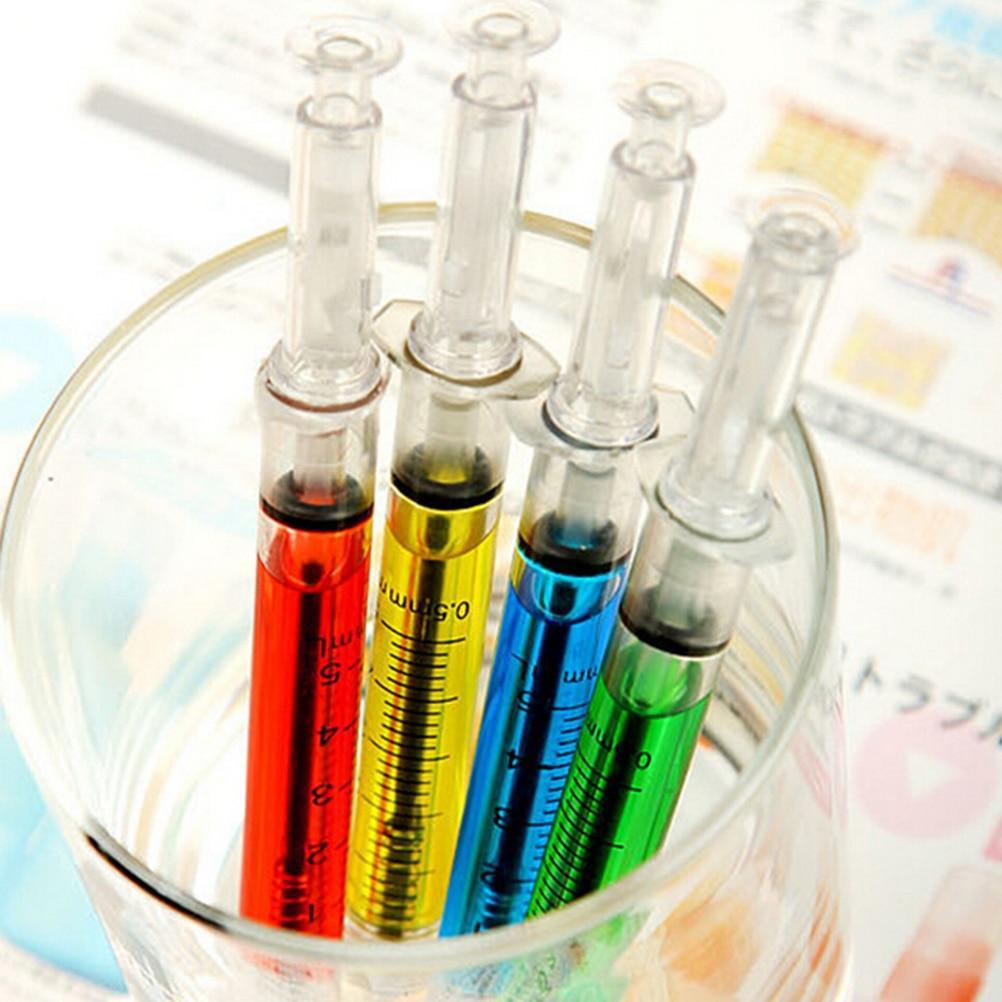 12 Pcs Syringe Injection Shape Ballpen