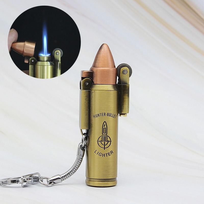 Bullet Flint Jet Torch Lighter Key Chain