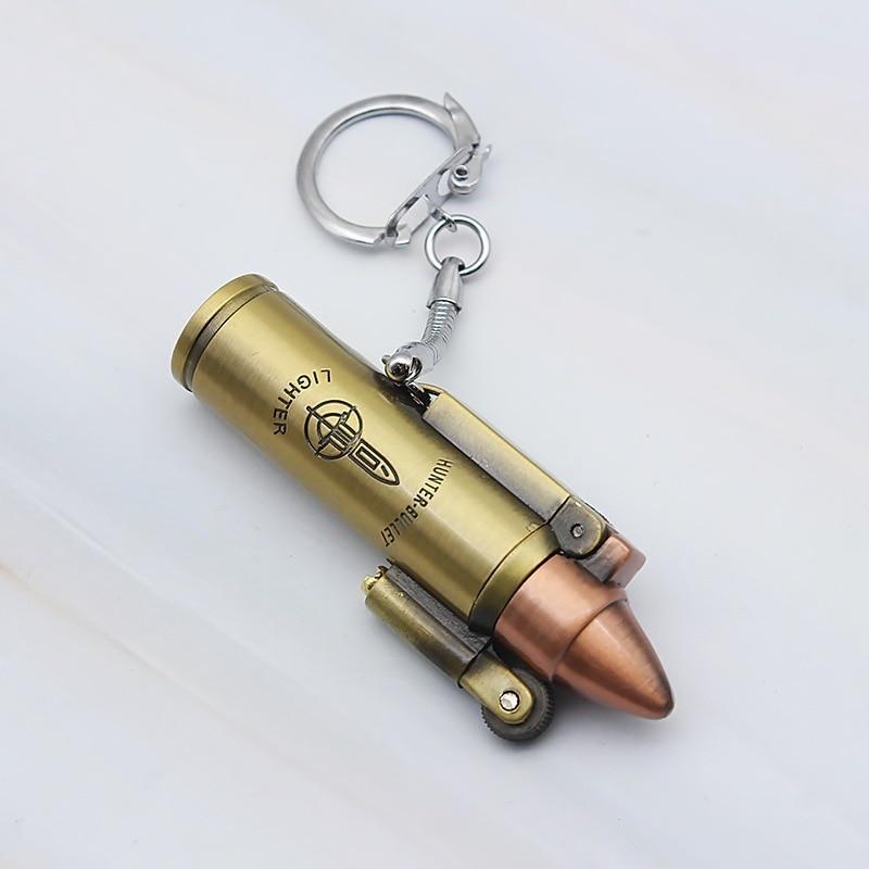 Bullet Flint Jet Torch Lighter Key Chain