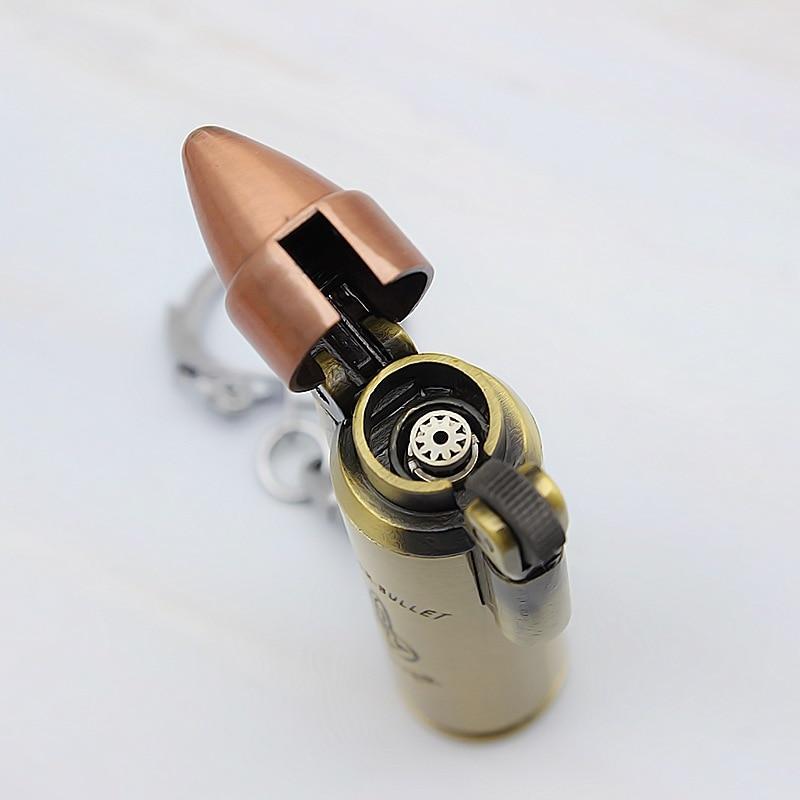 Bullet Flint Jet Torch Lighter Key Chain