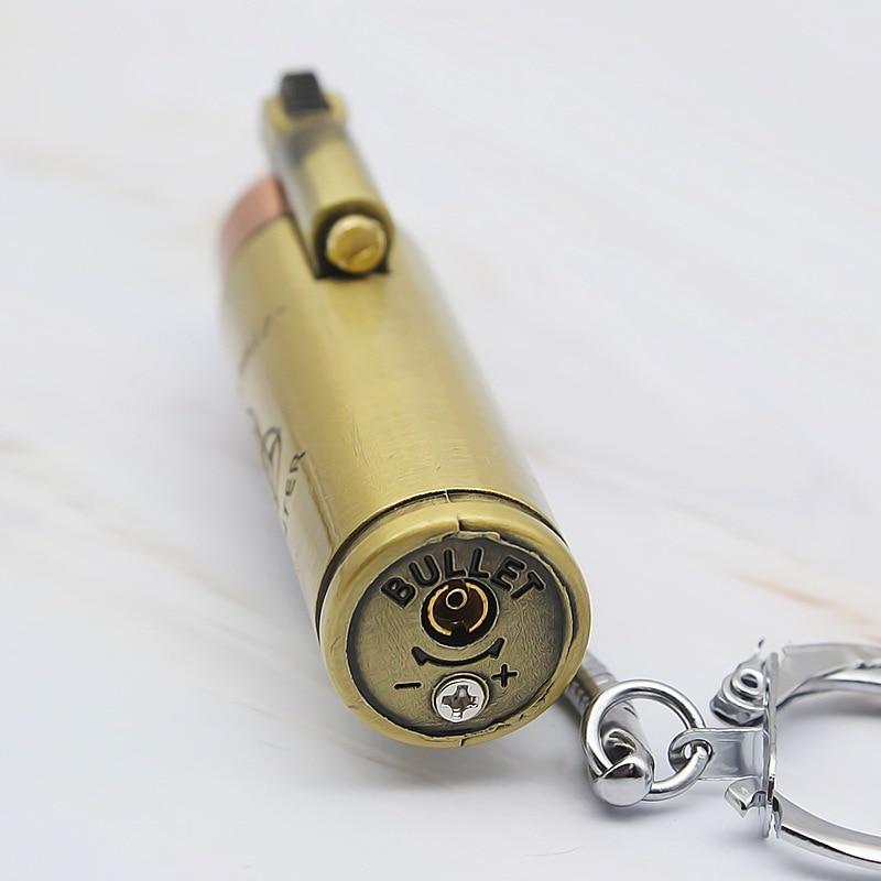 Bullet Flint Jet Torch Lighter Key Chain