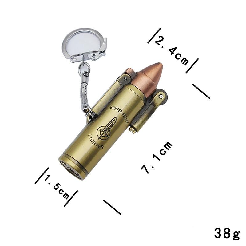 Bullet Flint Jet Torch Lighter Key Chain