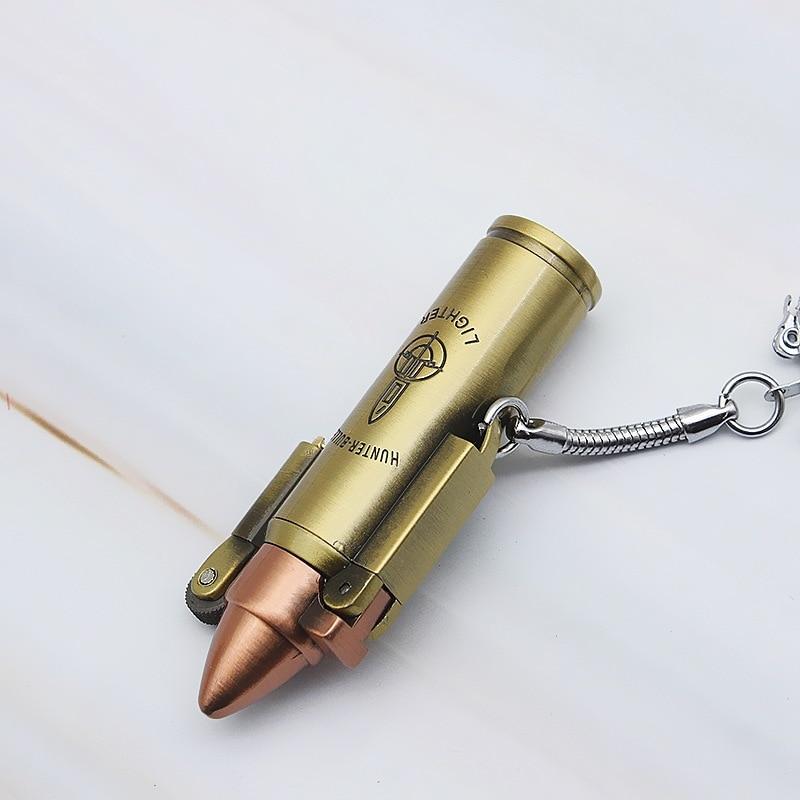 Bullet Flint Jet Torch Lighter Key Chain