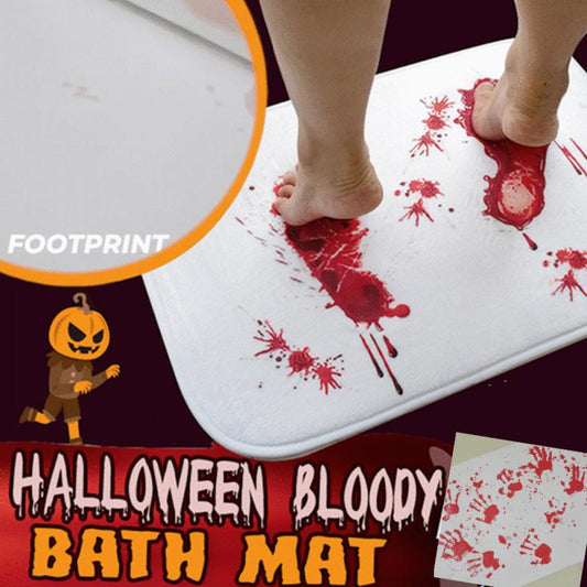 Bloody color changing Bath Mat