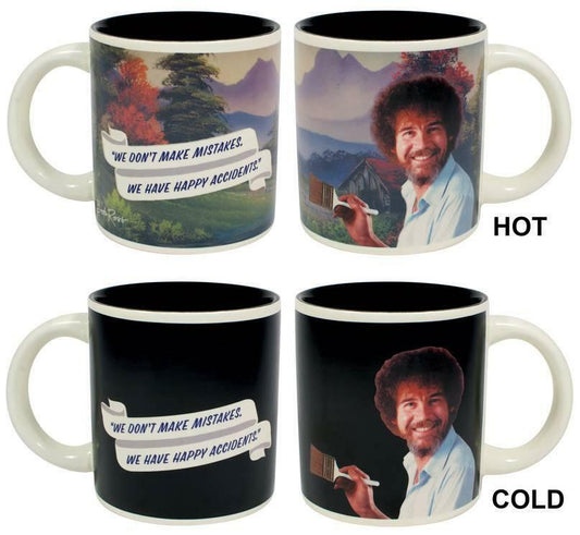 Bob Ross Heat Changing Mug